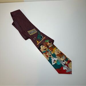 Cartoon Network Tie with Characters in Red and Green